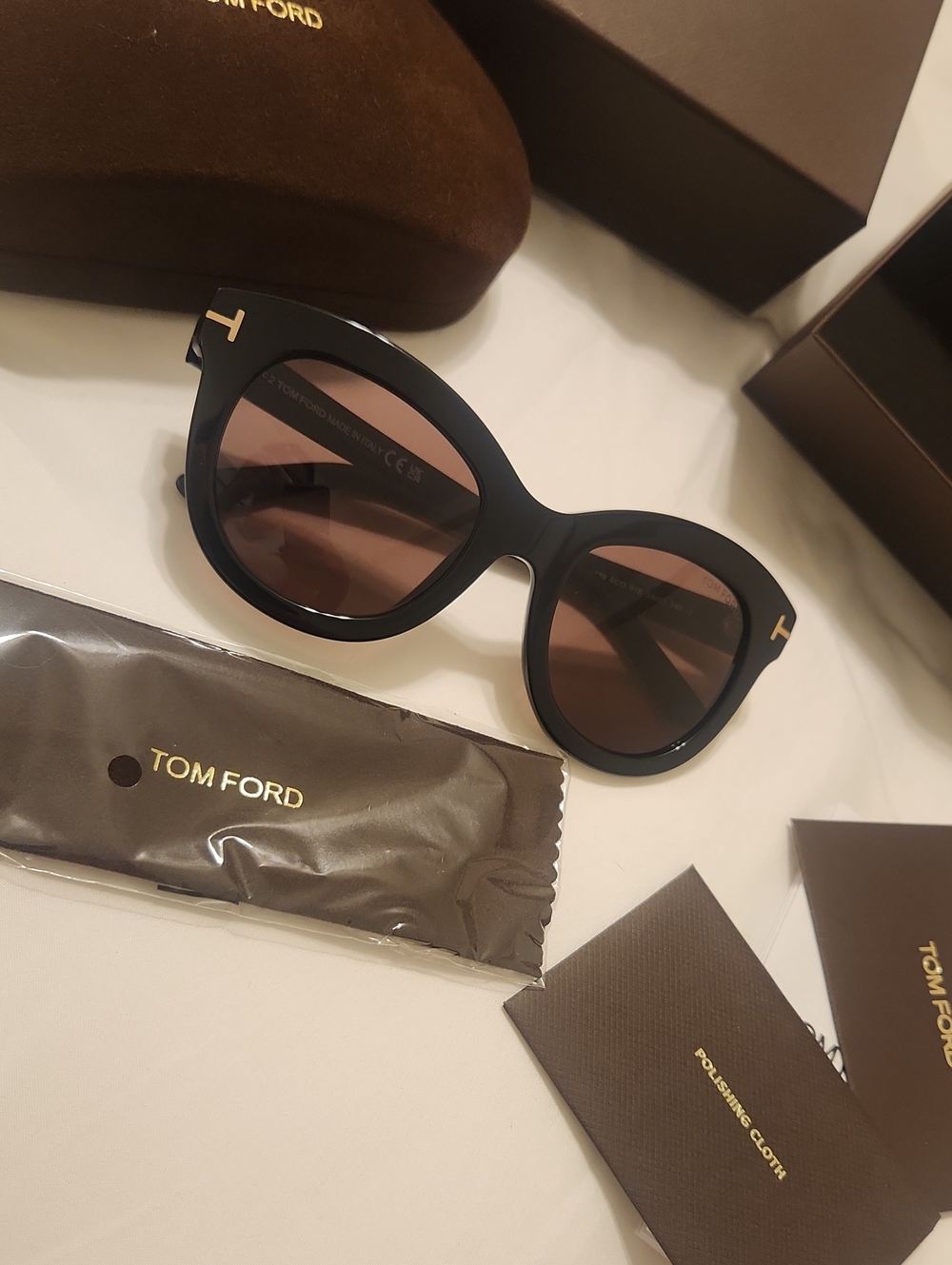 Tom Ford Brown Frame Sunglasses with Brown Gradient Lenses